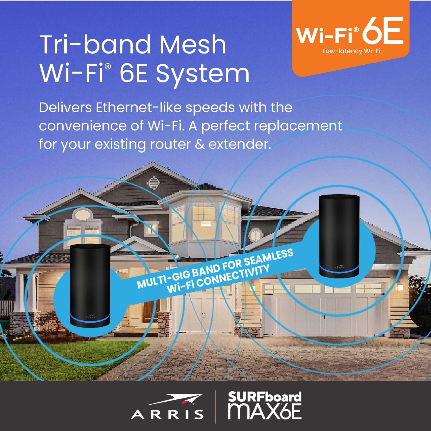 ARRIS Surfboard mAX 6E W161 Mesh Wi-Fi 6E System - Gallery 9