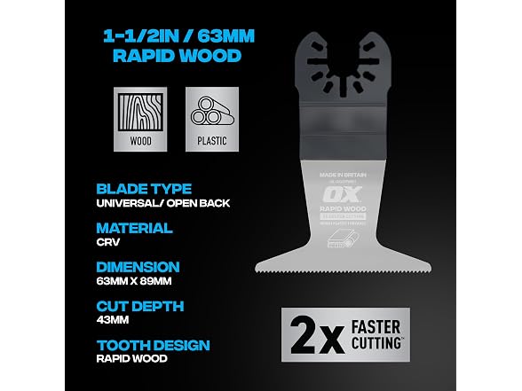 OX OX-P184402 OX Premium Oscillating Tool Blades 3 Pack - Gallery 7