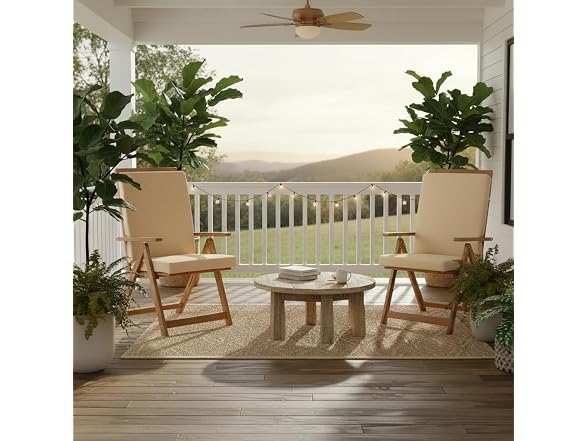 High Back Outdoor Chair Cushion