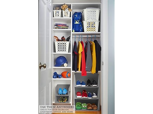 Mini Stackable White Container 4Pk