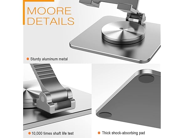 PONICOR 360° Rotatable Cell Phone Stand