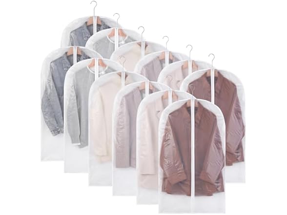 Clear Garment Bags for Hanging Clothes