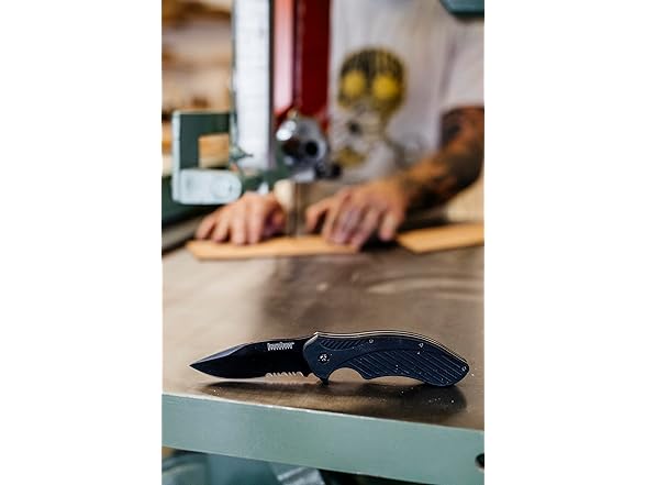 2Pk Kershaw Clash Black Serrated Pocket Knife