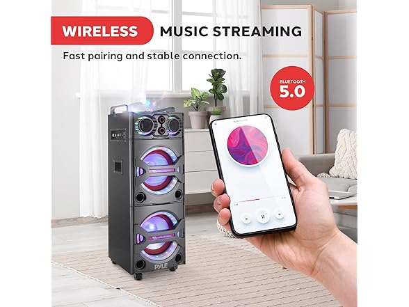 Pyle Portable Bluetooth PA Speaker