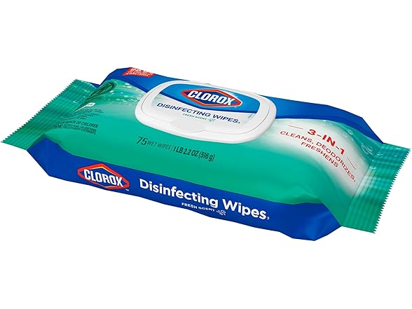 Clorox Fresh Wipes 75ct (3pk)