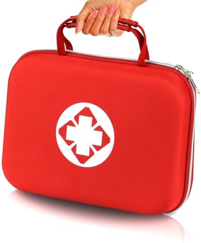 Monoki Home First Aid Kit Handheld Bag Red Red