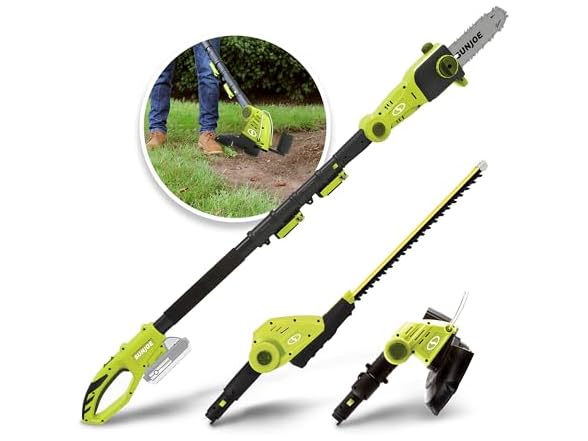 Sun Joe Cordless Lawn Care System Green