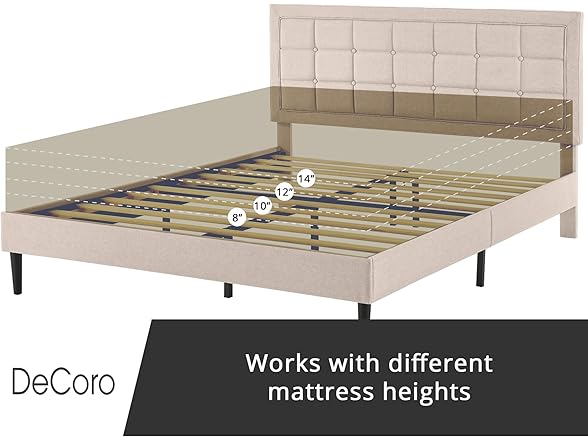 Decoro Mornington Upholstered Bed, Queen