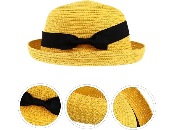 Vosarea Girls (M) Fashion Women's Bowknot Wide Cap