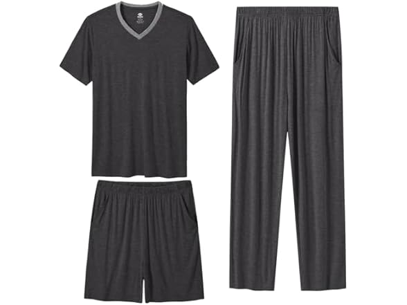 MoFiz Men's Pajama Set 3 Pieces