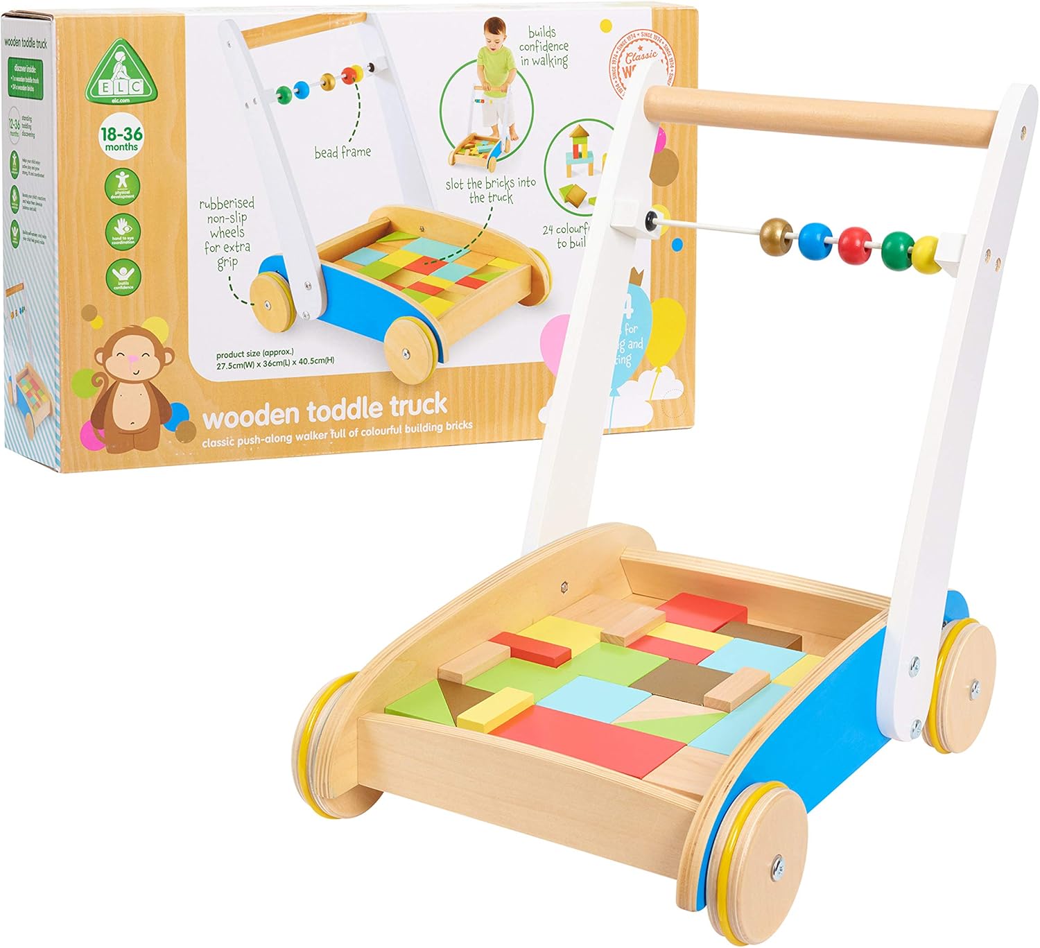 Early Learning Centre Wood Toddle Truck - Gallery 8