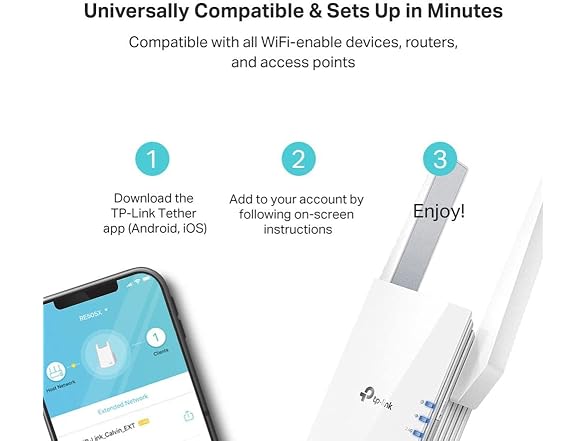 TP-LINK re605x TP-Link AX1800 WiFi 6 (RE605X) white