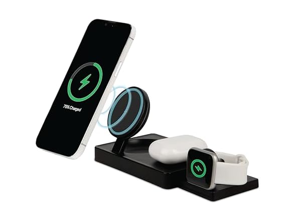 3-in-1 Foldable Wireless Magnetic Charging Station