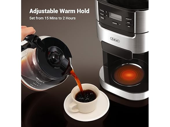 Gevi Coffee Maker with Built-in Grinder