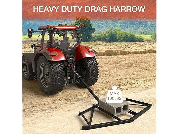 72" Driveway Drag Harrow