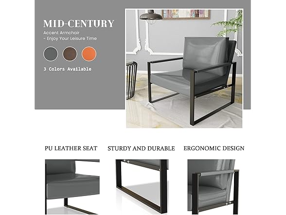 Recaceik Leather Accent Chair