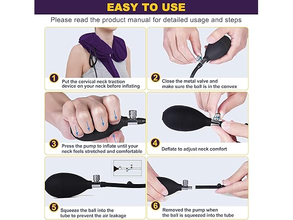 CRABCLAW Cervical Traction Device-Purple