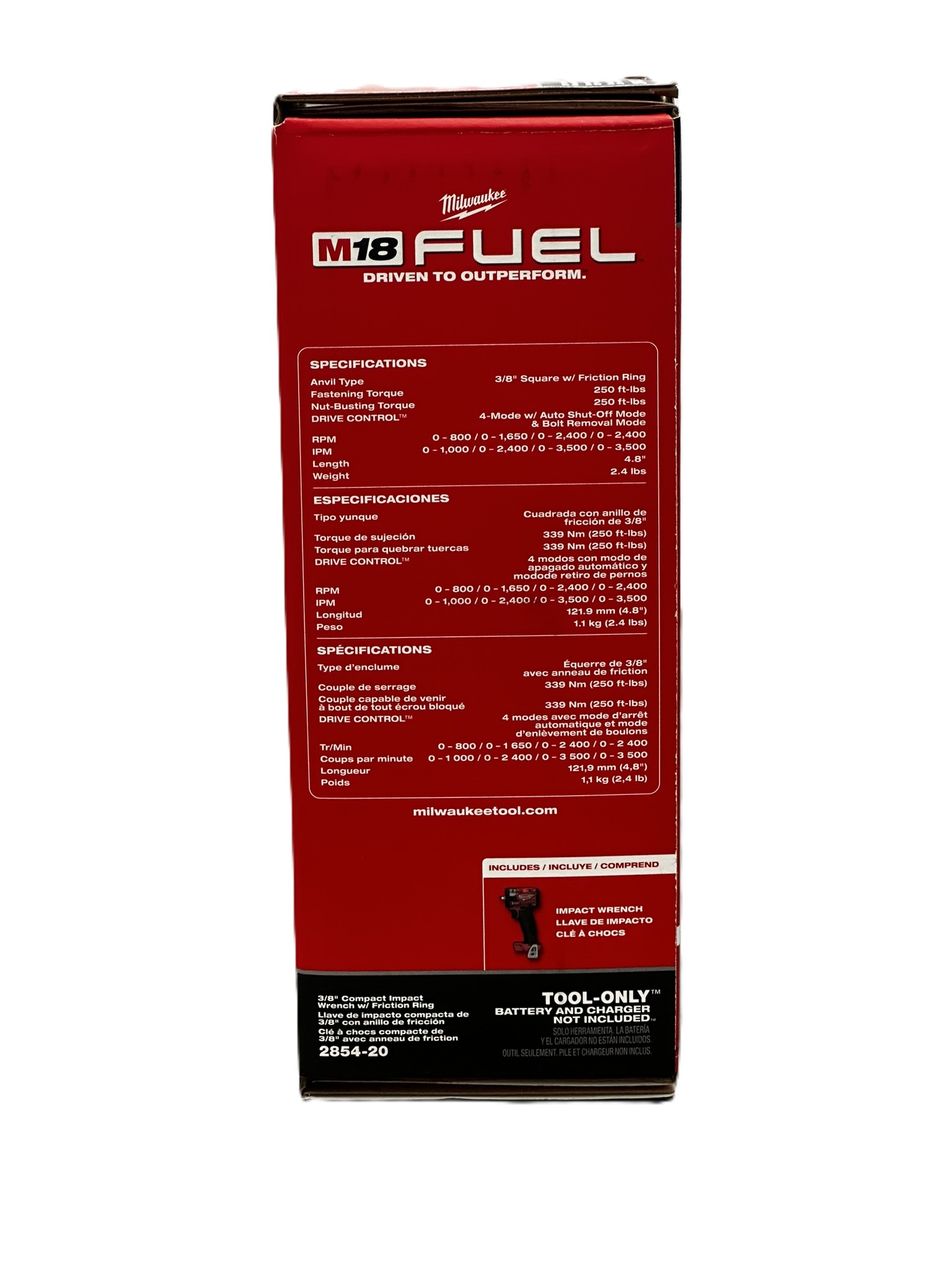 Milwaukee 2854-20 M18 FUEL™ 3/8 " Impact Wrench - Gallery 6