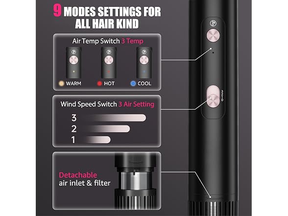 SKIMI 110,000 RPM Hair Dryer Brush