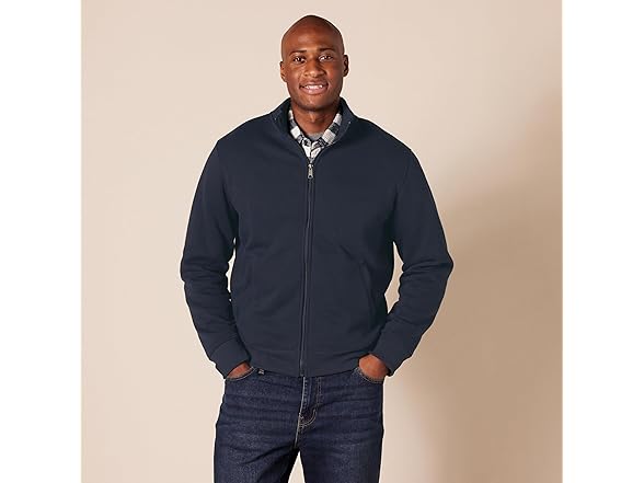 Amazon Essentials Mens Mock Neck Sweatshirt