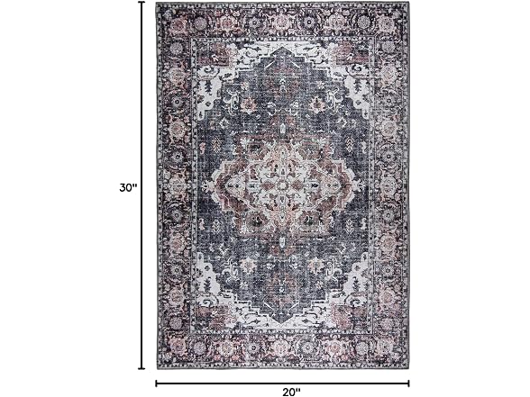 L'Baiet Scarlett Grey 2x3 Scatter Rug