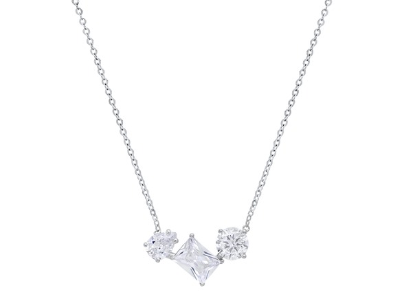 Moissanite Diamond Trio Necklace