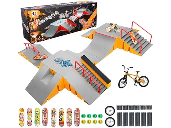 RNGODO Finger Skateboard Park Kit