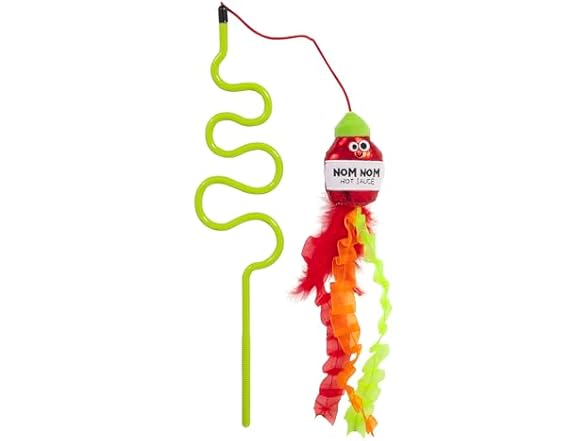 Mad Cat Nom Nom Hot Sauce Catnip + silvervine Wand
