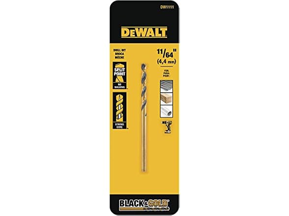 DEWALT ACCESSORIES DW1111 11/64" Black