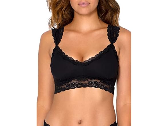 Smart & Sexy Women's Lace Mesh Bralette (XXL)