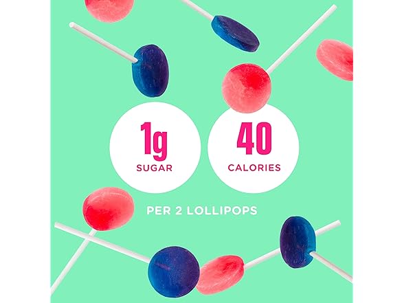 Smart Sweets, Blue Raspberry Watermelon Lollipops
