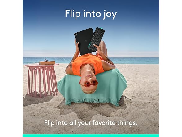 Logitech Flip Folio, Keyboard Case for iPad Pro