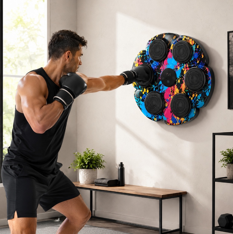 Smart Bluetooth Music Boxing Machine- Graffiti Splatter - Gallery 8