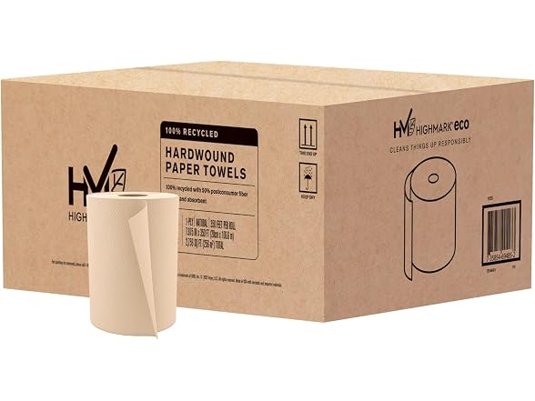 Highmark Hardwound Towels Case of 12 Rolls
