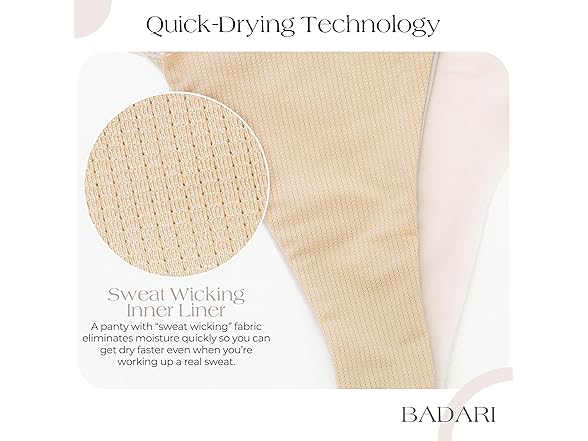 BADARI Seamless Athletic Thongs