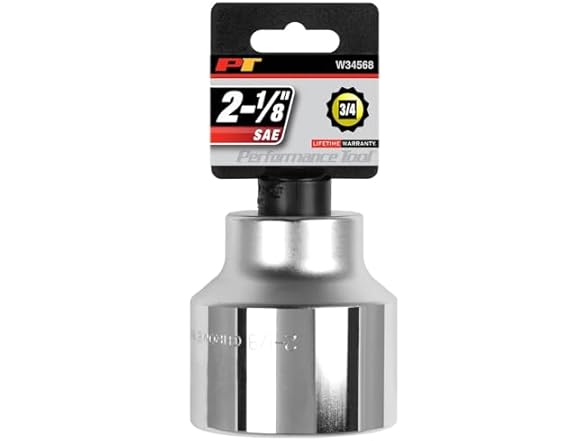 Performance Tool3/4-Inch Drive 12-Point SAE Standard Socket