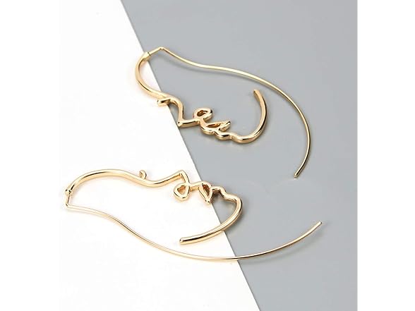 DoubleNine Hollow Face Earrings