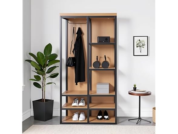 Lloyd Industrial Hall Tree with Storage