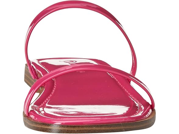 The Drop Women's Paris Square Toe Two Strap Flat Sandal