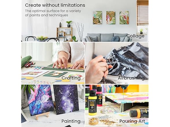 ARTEZA Painting Canvas Board Multipack