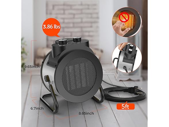 AEscod 1500W Electric Space Heater