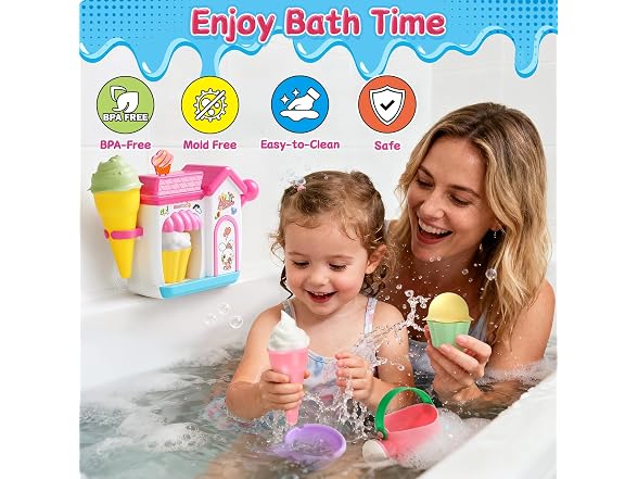 Bath Toys for Kids Ages 4-8 Ice Cream
