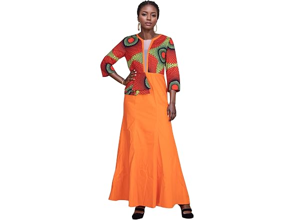 Xiaohuagua Women (XXL) African Dashiki Long Dress
