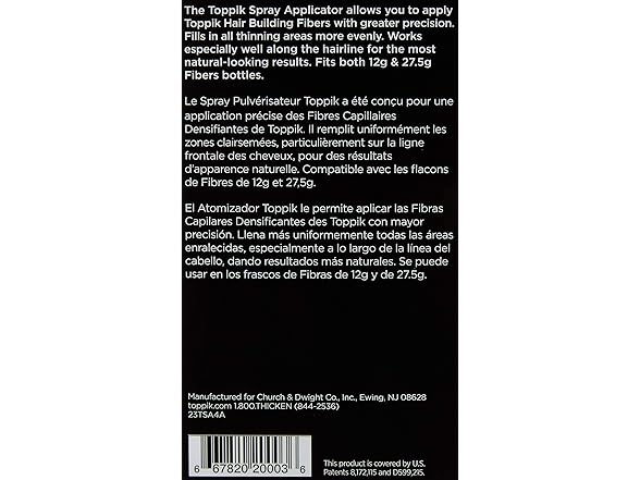 2 Pack Toppik Spray Applicator
