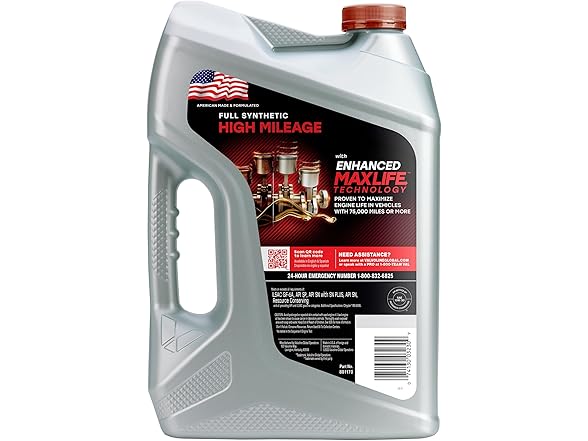 Valvoline Full Synthetic High Mileage Motor Oil 5 QT
