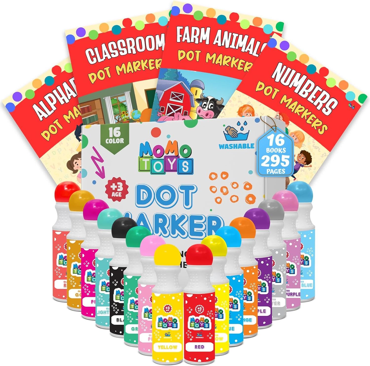 16-Pack Dot Markers w/ Activity Sheets - Gallery 3