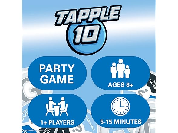 USAOPOLY Tapple 10 Featuring 10 Different Games