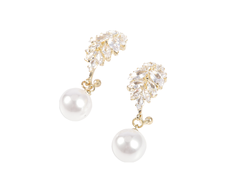 18K Gold Plated Stainless Steel Drop Earrings by Saffron