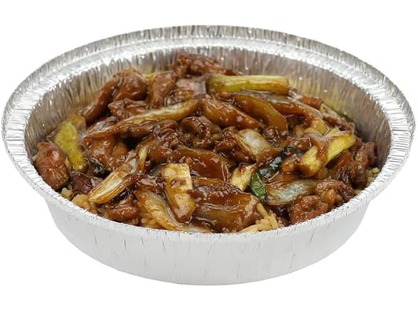VeZee 9 Inch Round Aluminum Foil Pan Wit