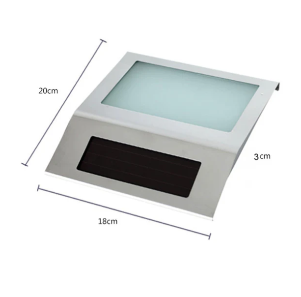 Solar LED Address Sign, Stainless Steel - Gallery 20